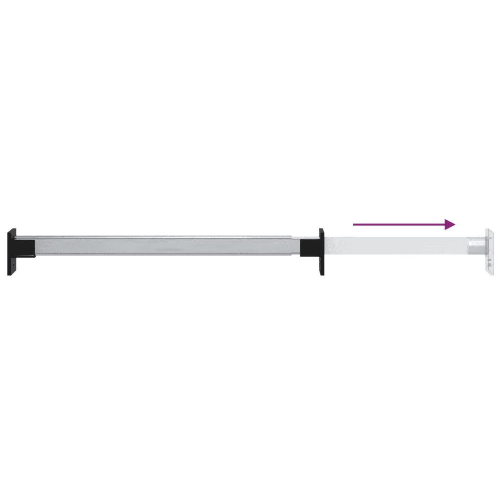 Aste Telescopiche per Armadi 4 pz Argento 58-100 cm 3102979