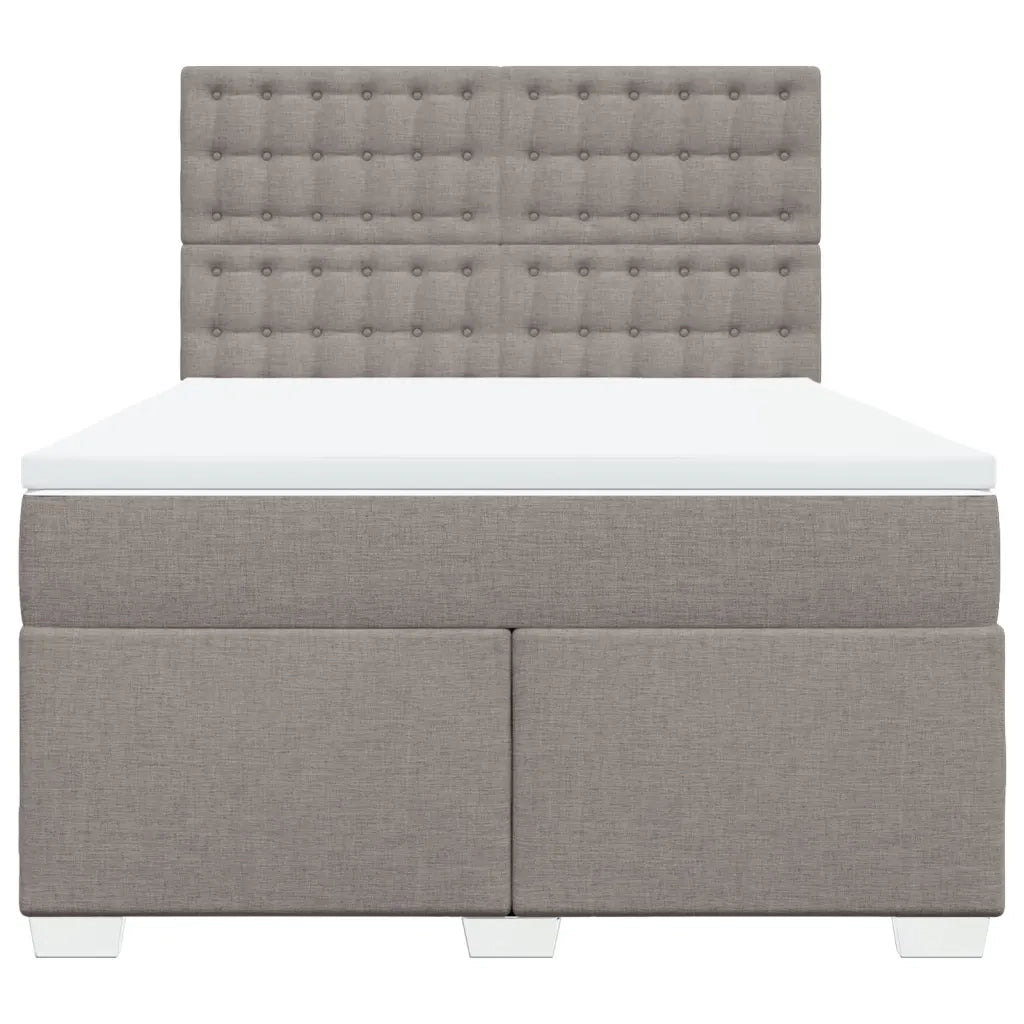 Giroletto a Molle con Materasso Tortora 160x200 cm in Tessuto 3290557