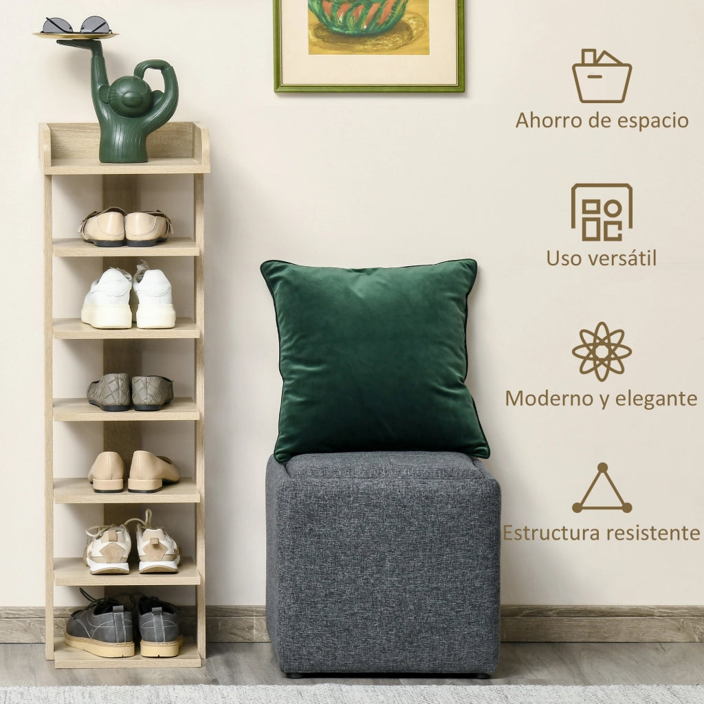Scarpiera 7 Livelli ¨C Minimal ¨C 32x30x104 cm Roble