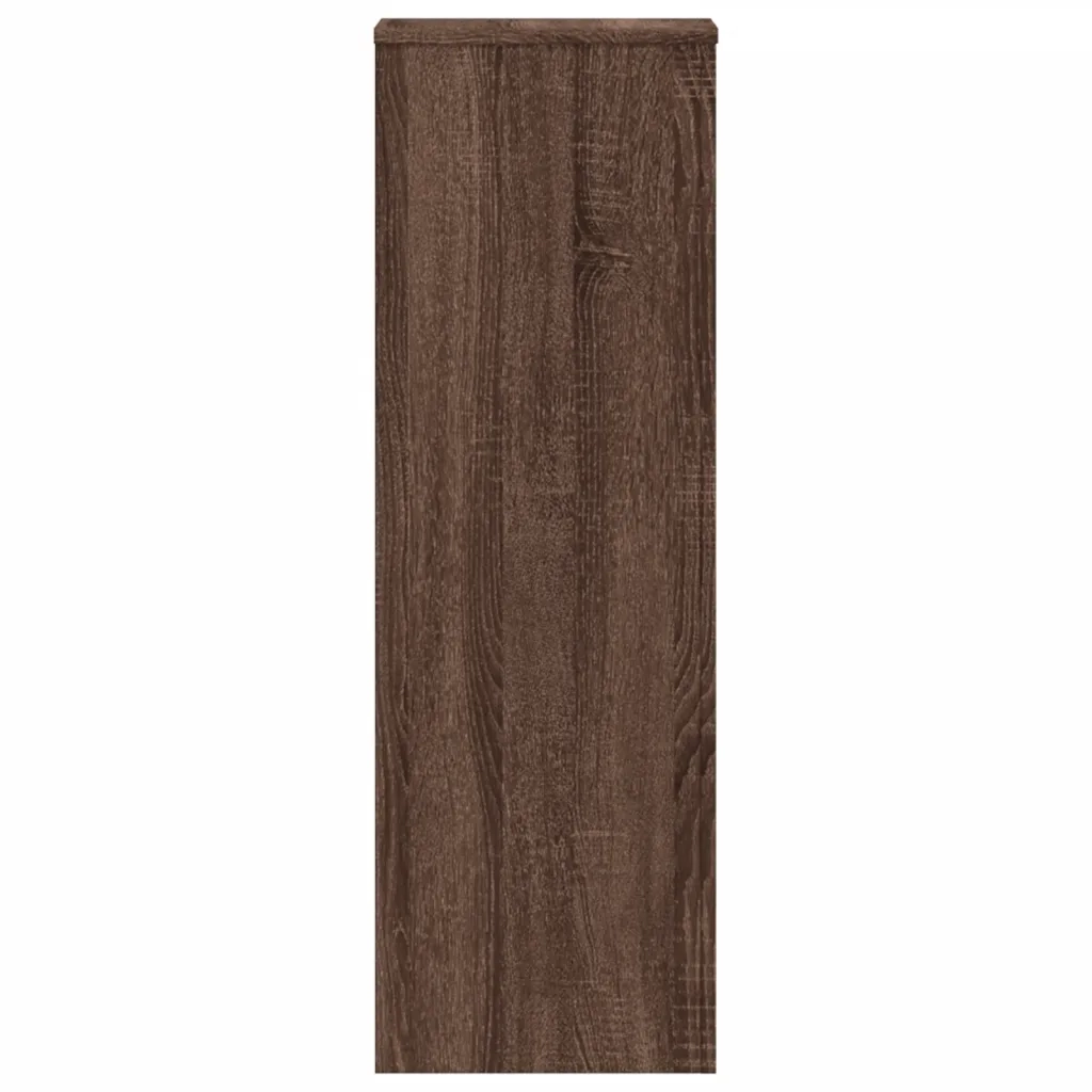Supporti per Piante 2 pz Rovere Marrone 33x33x100cm Multistrato