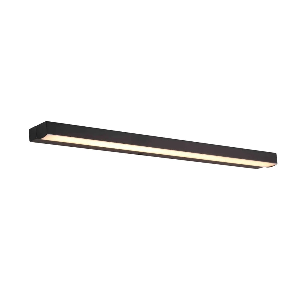 Applique bagno moderna LED lineare nera 7W 3000K TRIO