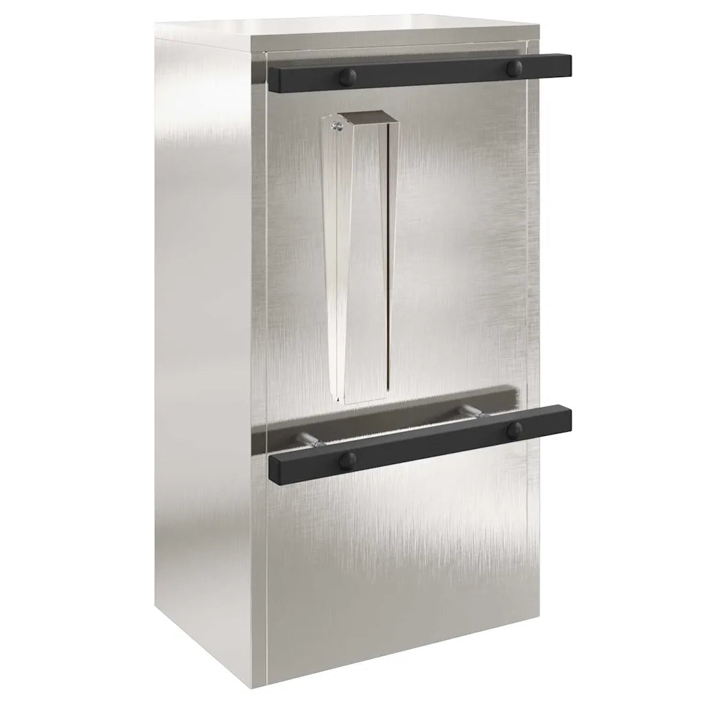 cassetta postalepastkastei con porta Argento 30 x 20 x 55 cm 874951