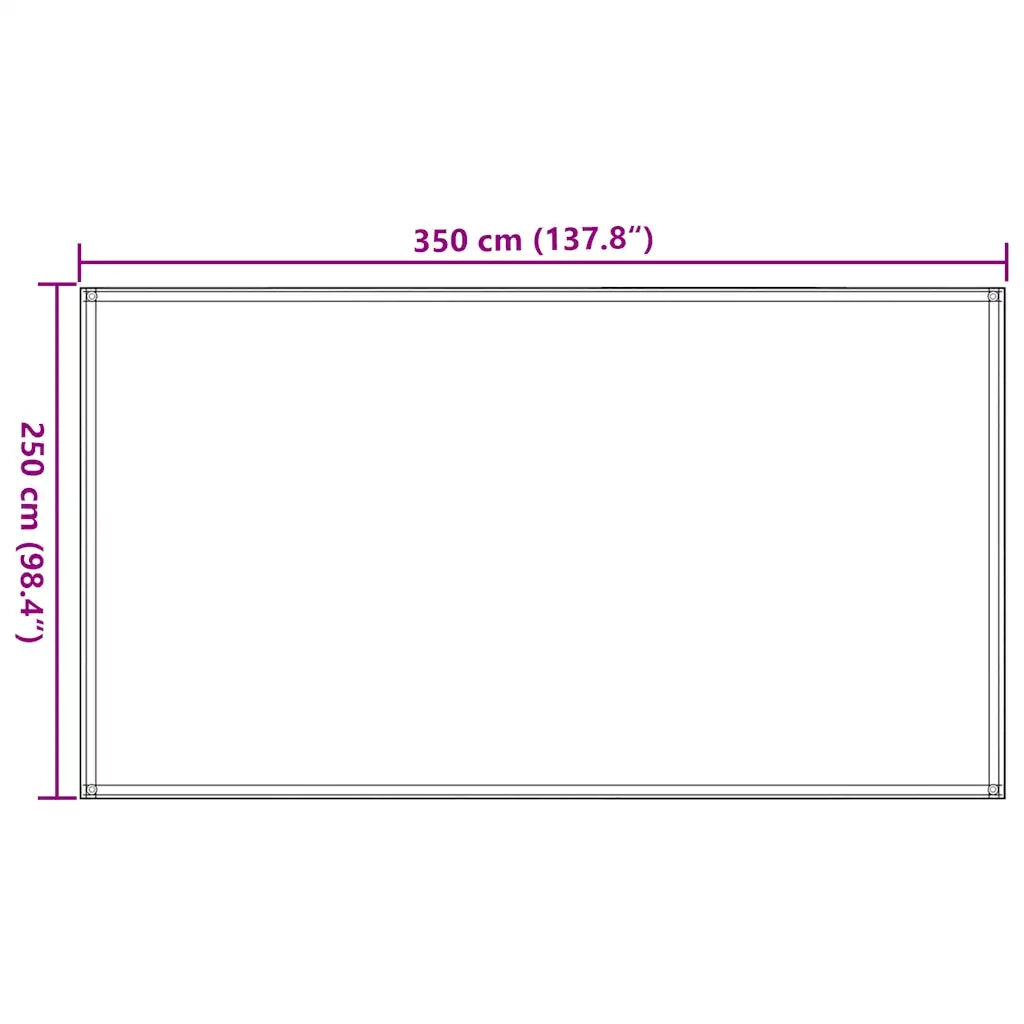 Tappeto da Tenda 250x350 cm Nero 310782