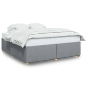 Letto matrimoniale | Letto per adulti | Giroletto senza Materasso Grigio Chiaro 200x200 cm Tessuto