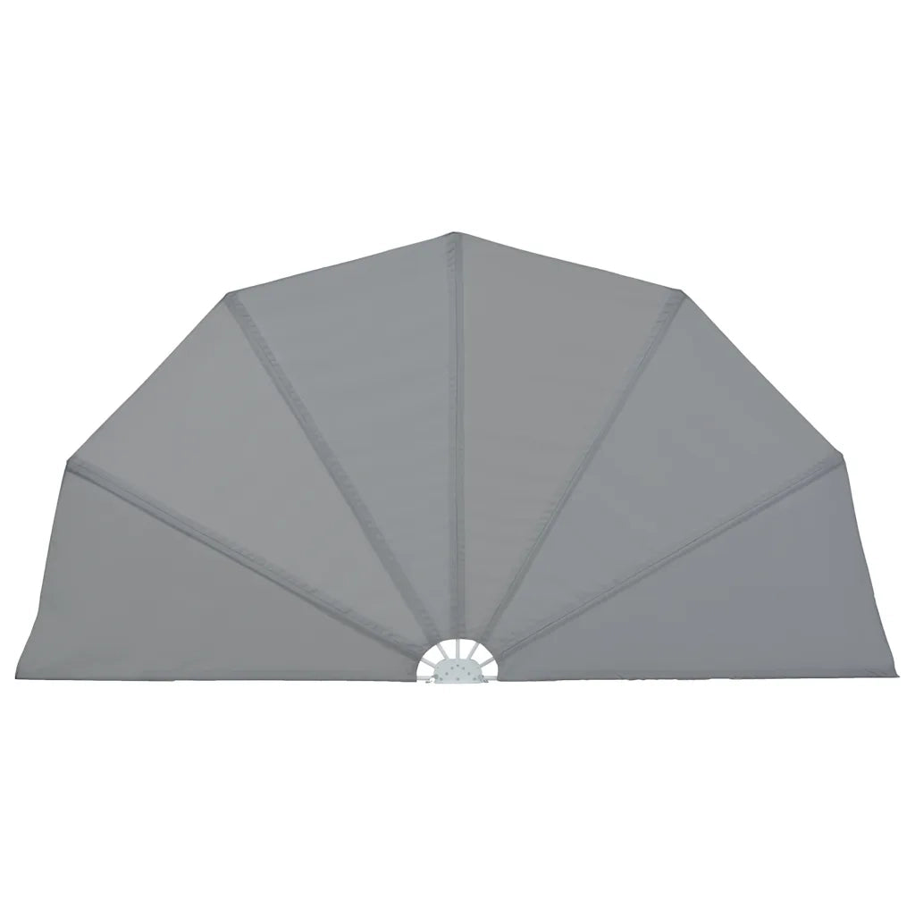 Tenda Laterale per Terrazza Pieghevole Grigio 160 cm 44575