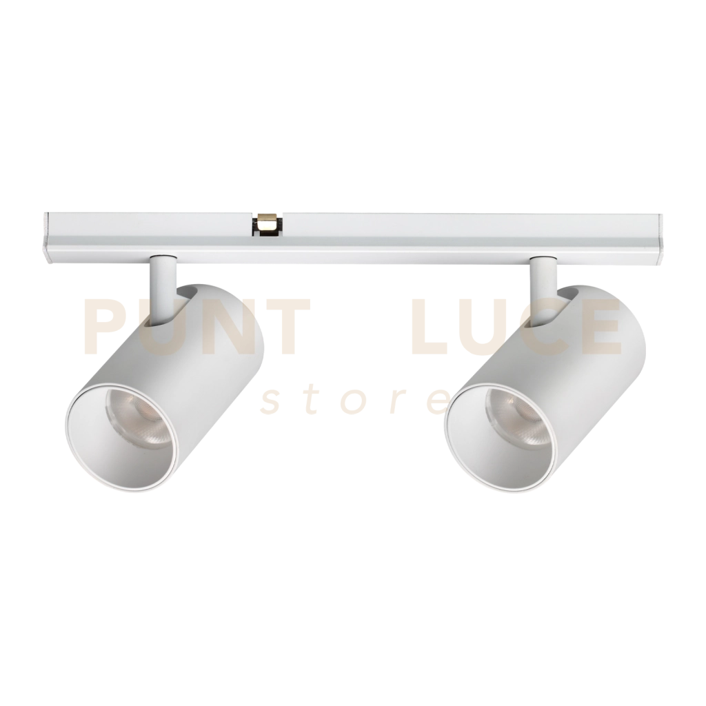 STICK SPOT DOUBLE LED COB BRIDGELUX 10 W 30° 800 lm 3000 K BIANCO
