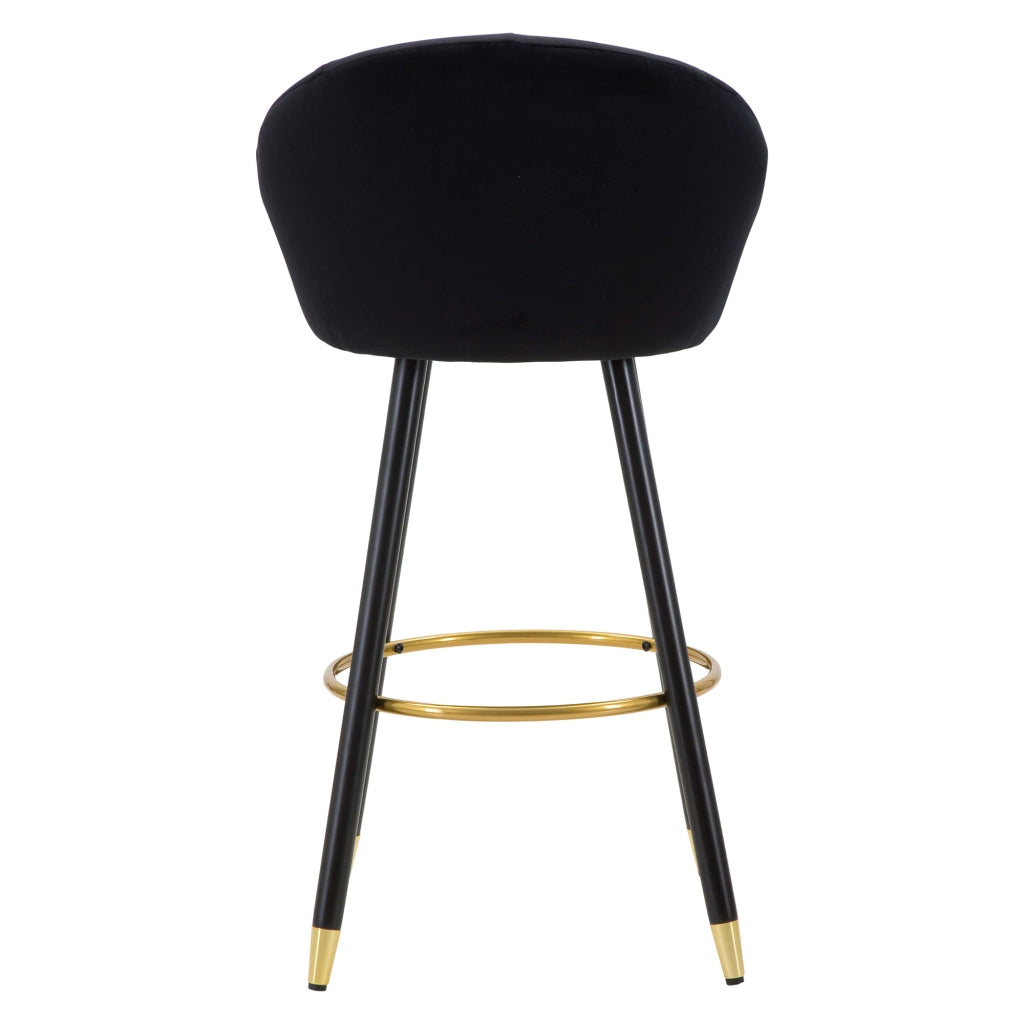 Huanca, Sgabello Imbottito, 55x56x104h cm Nero