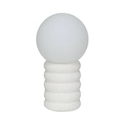 Lampada di ceramica maculata da interno, bianco