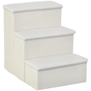Scala per Animali Domestici 3 Gradini ¨C Minimal ¨C Bianco 48 cm