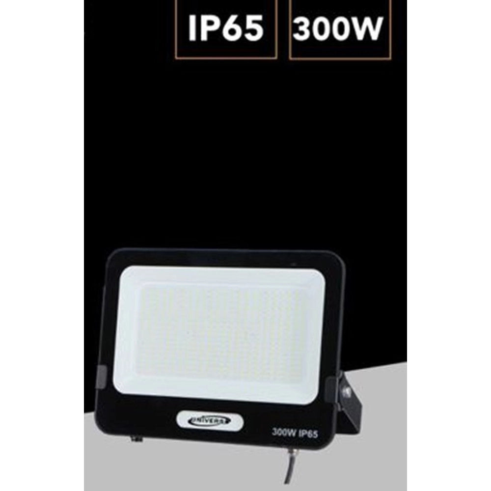 Trade Shop - Faro Proiettore Smd Led Floodlight 300 W Slim Ip65 Luce 3000k 4000k 6500k Ek05-300w - Nero-bianco Caldo      -
