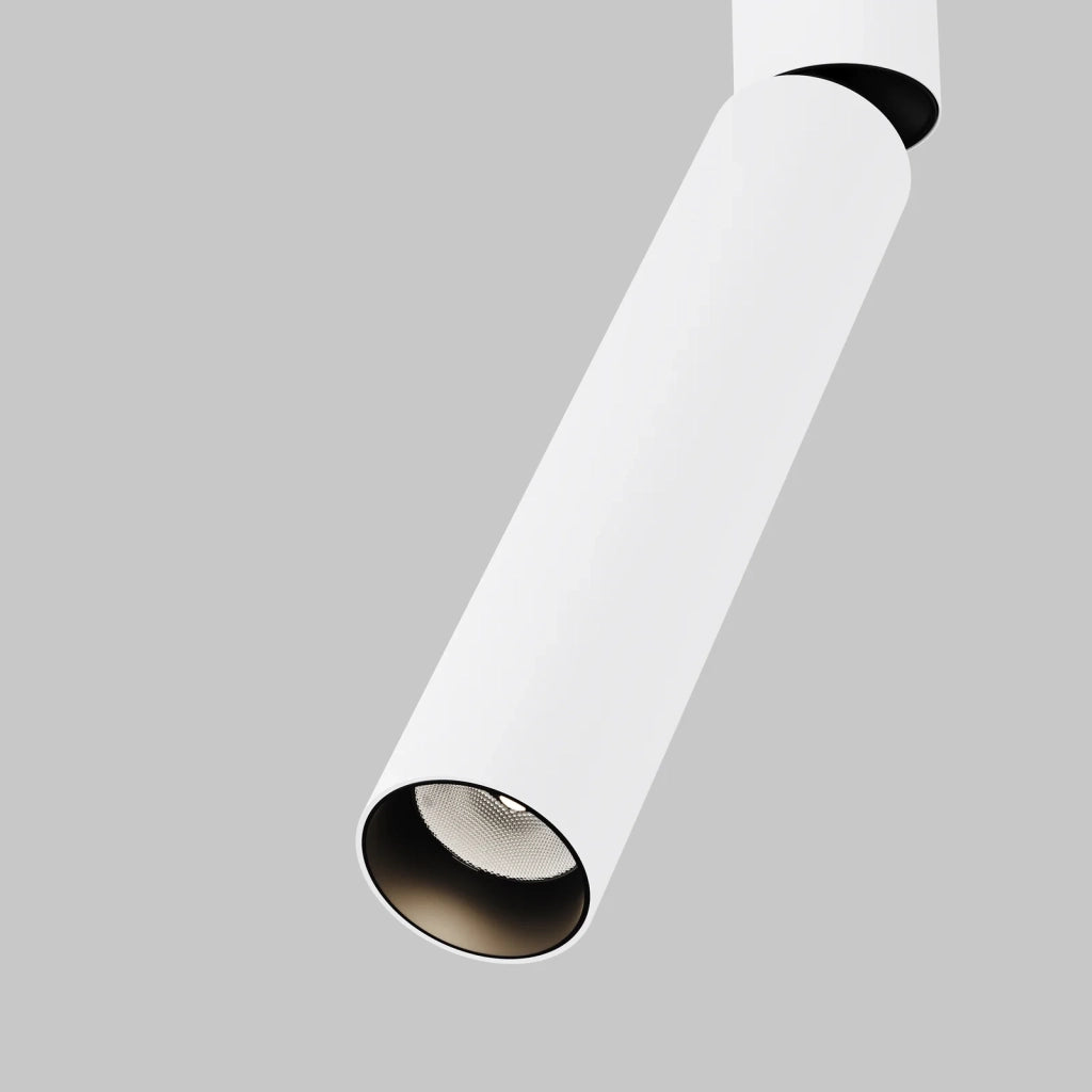 Maytoni faretto moderno UNITY Focus Dual 1 luce LED integrato bianco alluminio