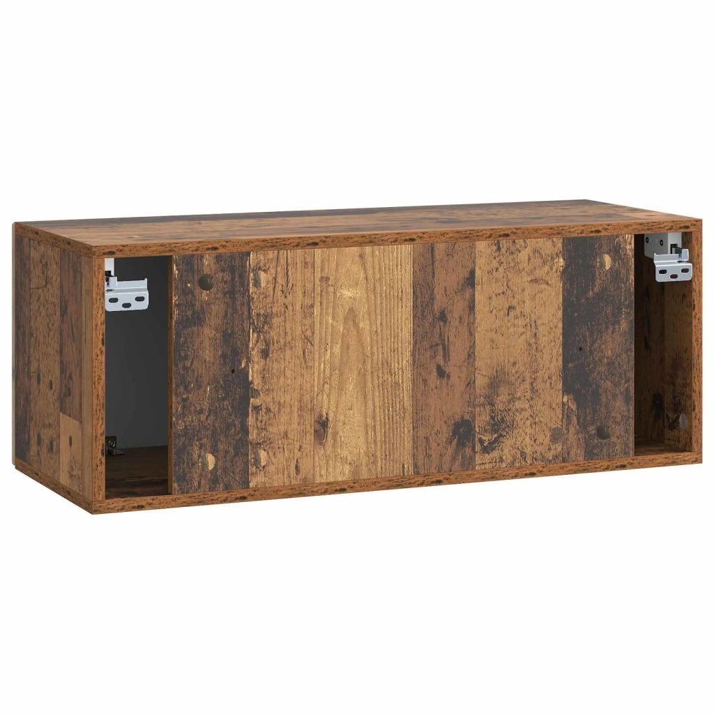 Mobile Porta TV da Muro-Credenza per TV sospesa Legno antico 78,5 x 31 x 30 cm 793315