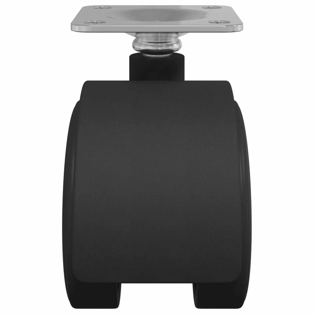 Rullo girevole 2 pcs Nero 39,5 x 39,5 x 37,8 mm Ferro e PP 864770