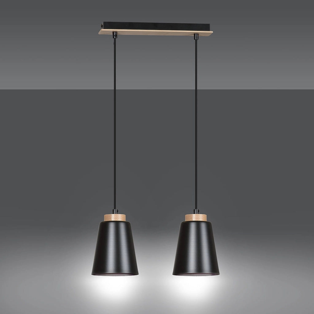 Lampada a sospensione Emibig Bolero 2xE27 nero 40cm