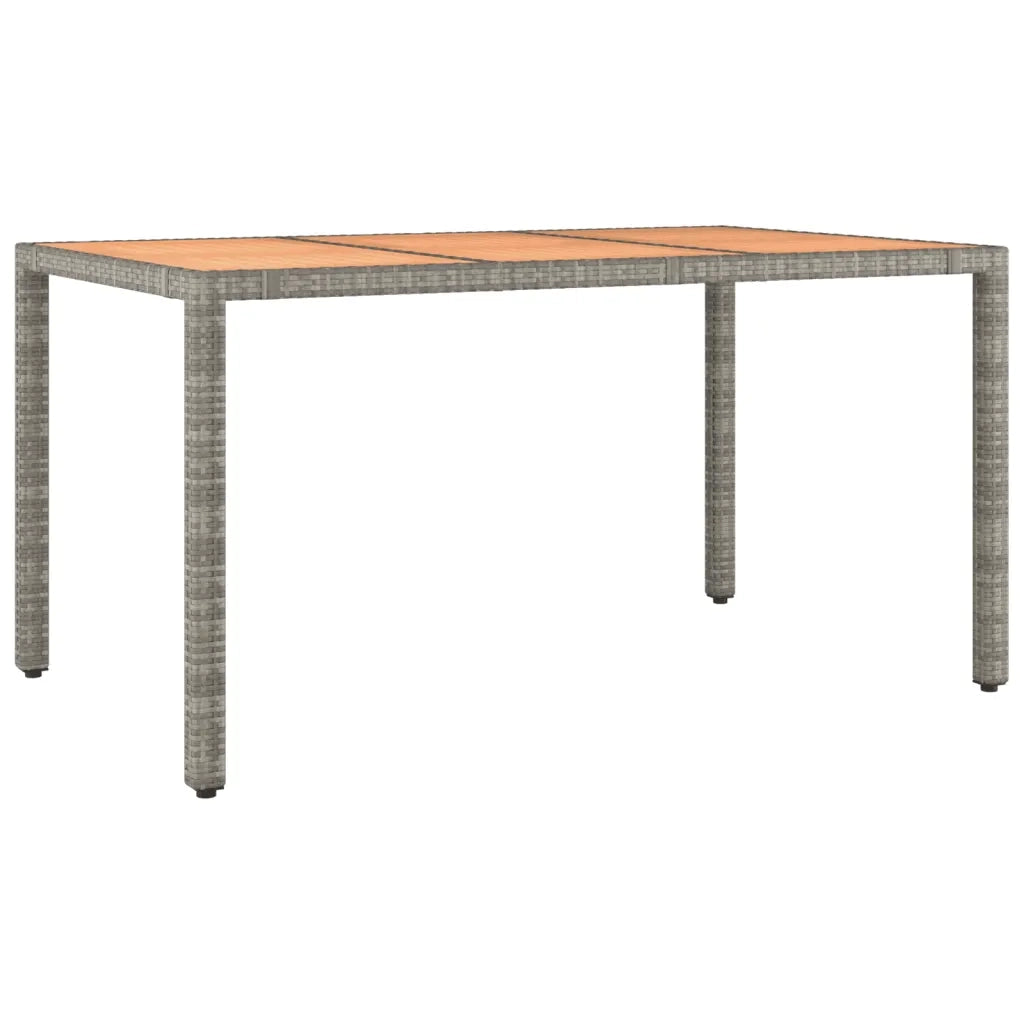 Set Bistrò da Giardino 5 pz con Cuscini in Polyrattan Grigio 3276969