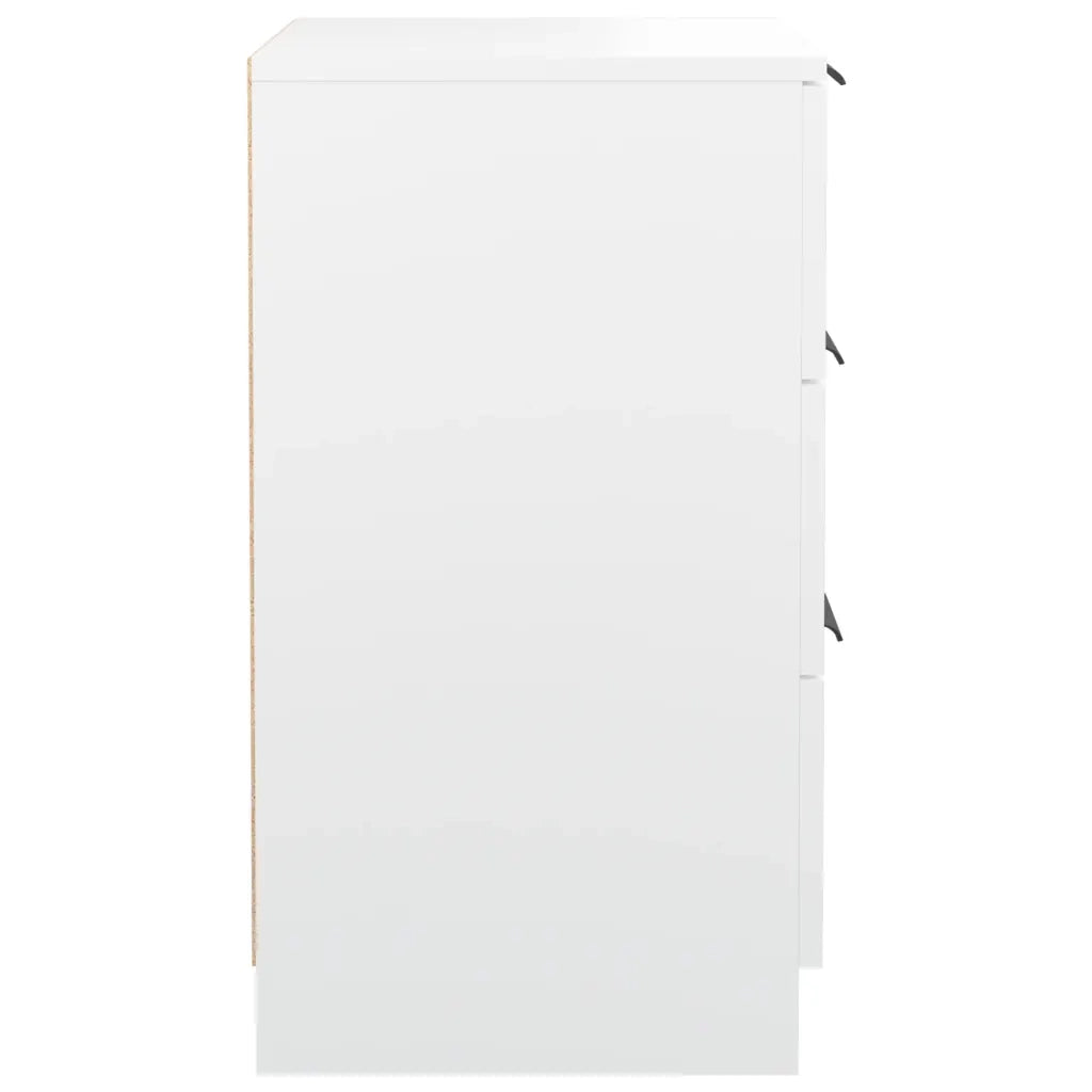 Comodini 2 pz-Set di 2 Tavolino da notte Bianchi 40x36x65 cm