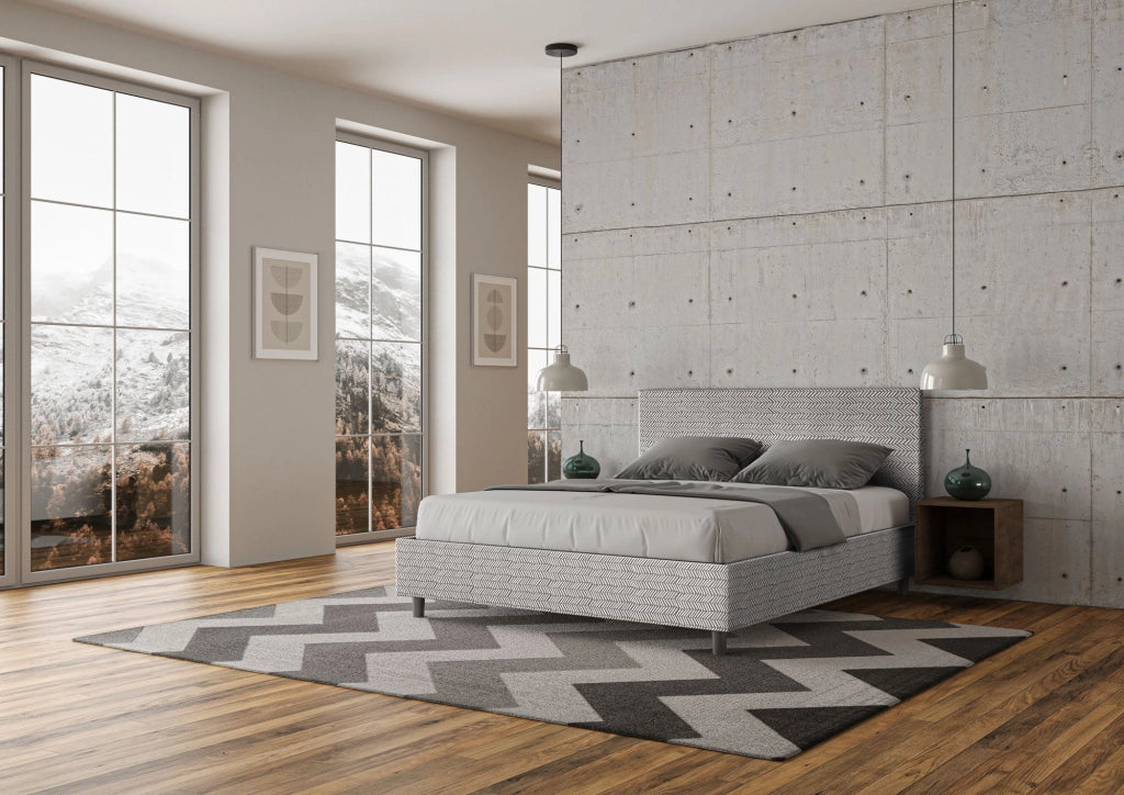 Letto Matrimoniale 160x190 cm Senza Rete Adele Aragona 1 Bianco