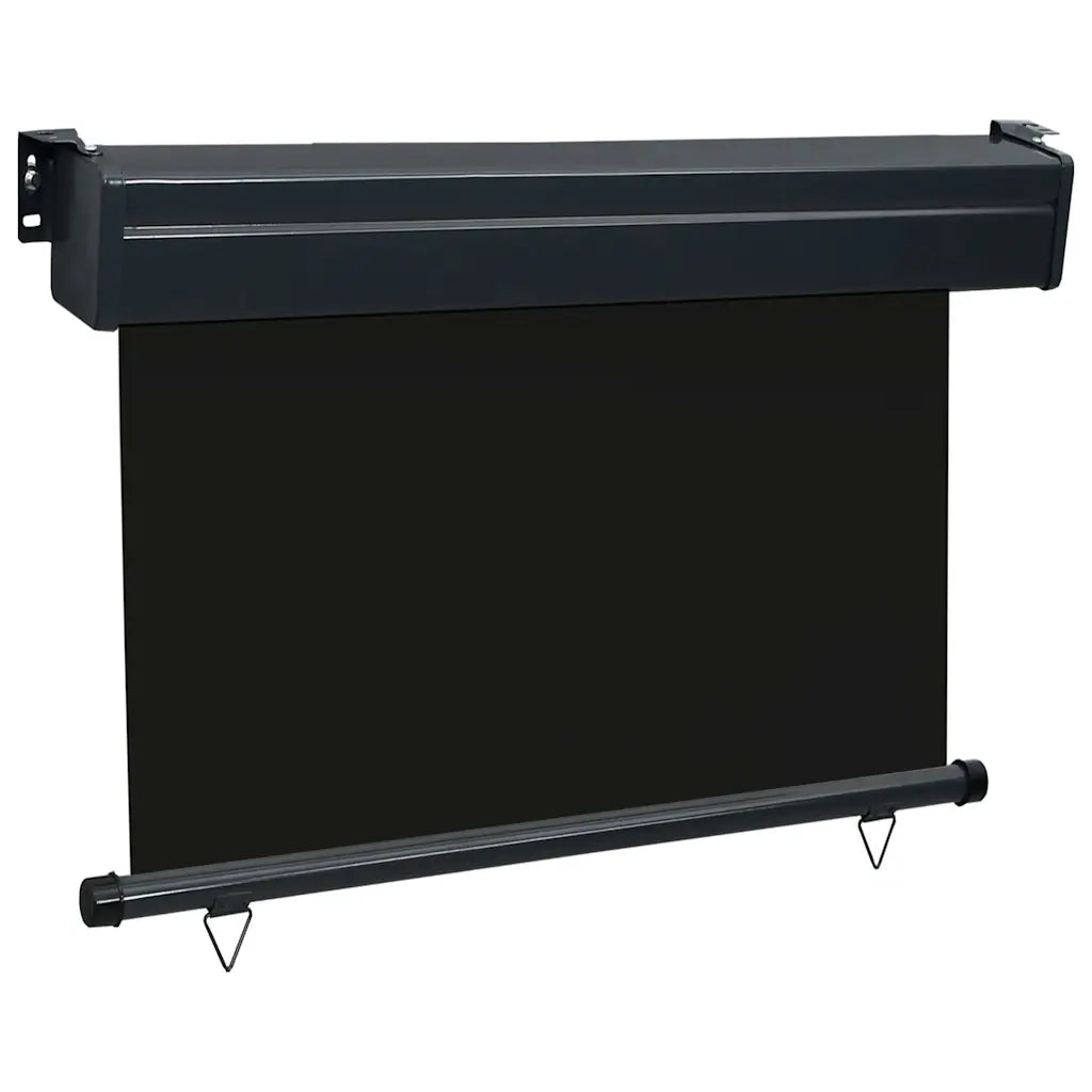 Tendalino Laterale per Balcone-Tenda da Sole Laterale per Patio 85x250 cm Nero