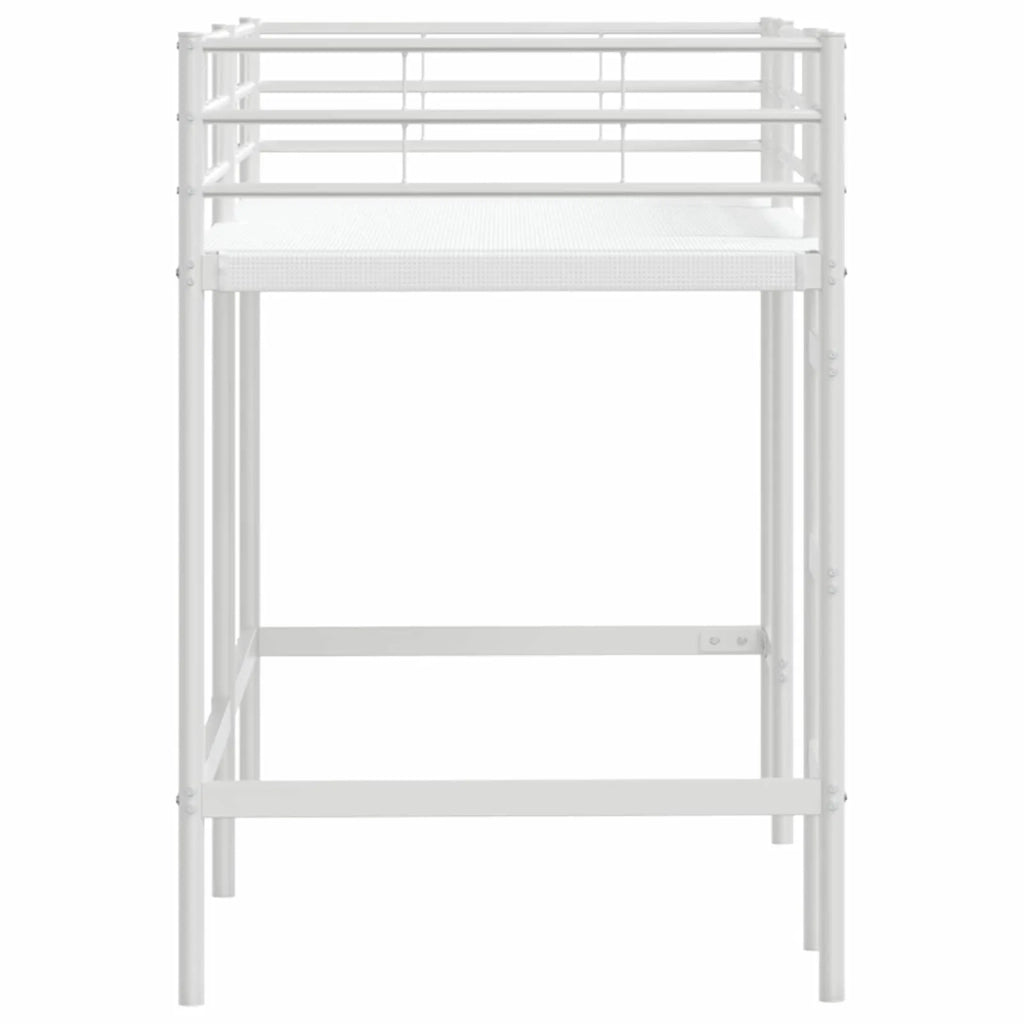 Struttura del letto loft per bambini-Giroletto per bambini Bianco 99,5 x 190 cm