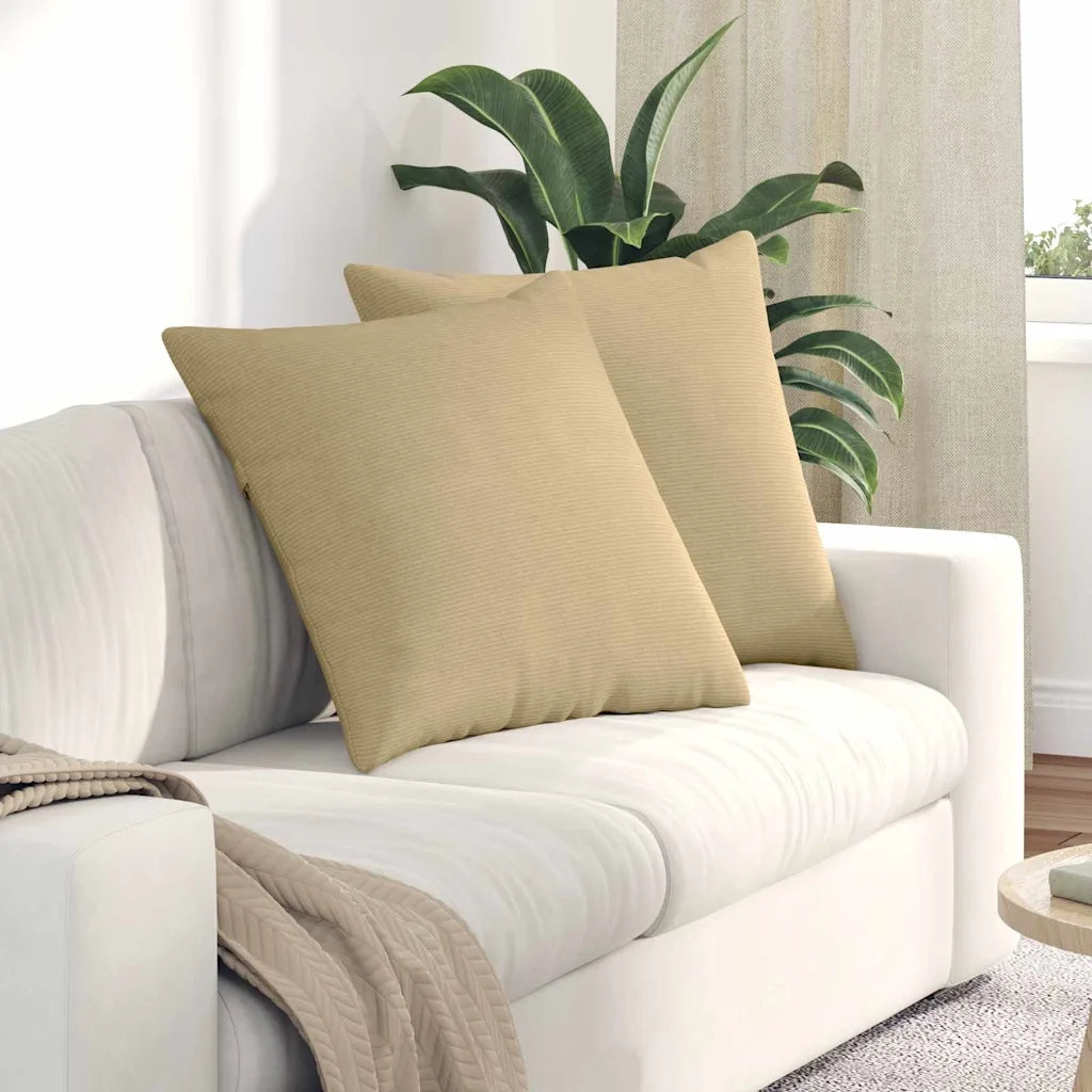 Cuscini da Divano 2 pcs Grigio Verde 80 x 80 cm 42014079