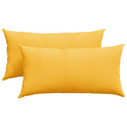 Cuscini da Divano 2 pz | Cuscini per sedie Giallo Chiaro 80 x 40 cm