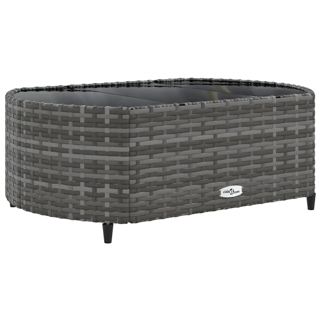 Set Divani da Giardino 4 pz con Cuscini in Polyrattan Grigio 3308367