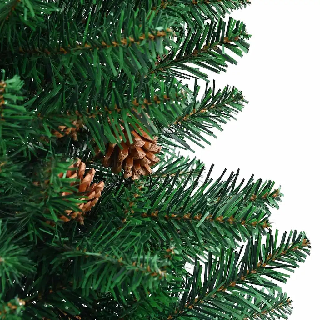 Albero di Natale snodato con 300 LED con supporto Verde 180 cm 3394866