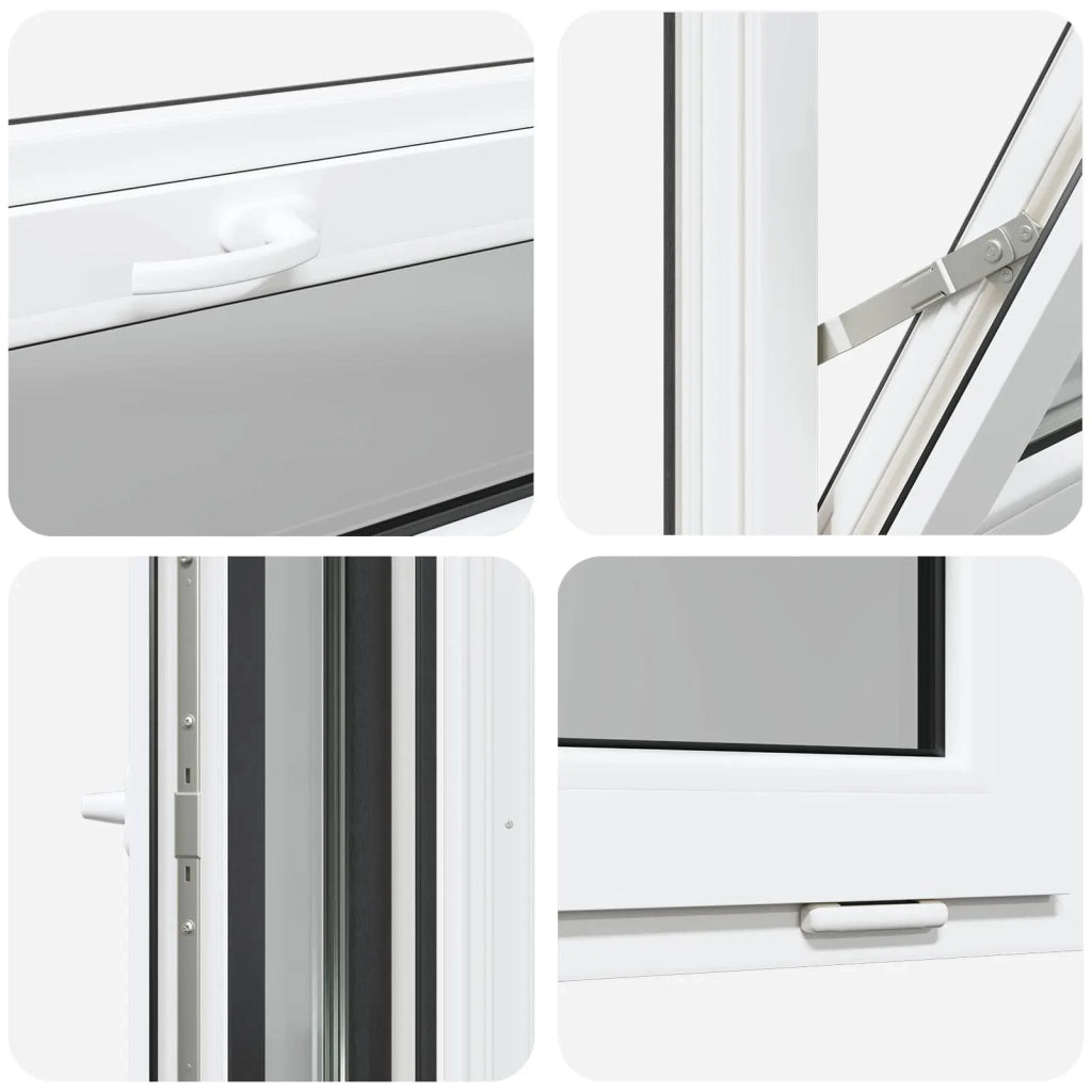Finestra per Soffitta RISOR 90 x 40 cm PVC e Vetro Antracite 42047346