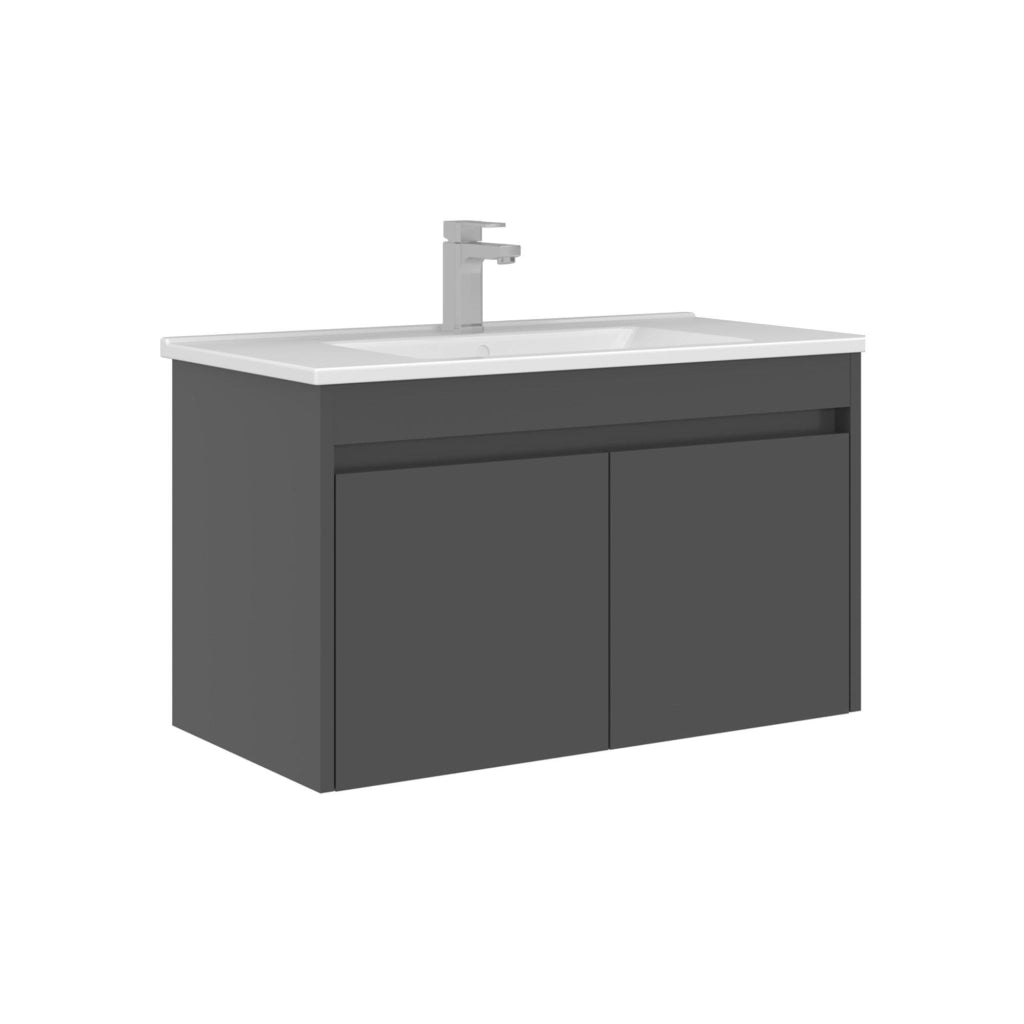 Mobile lavabo "Arno 85" - 85 x 45 x 52 cm - Grigio