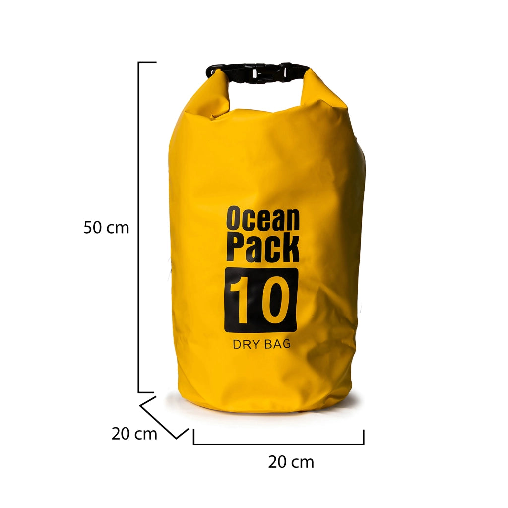 Senine, Borsa Impermeabile Capacità 10 lt, Giallo