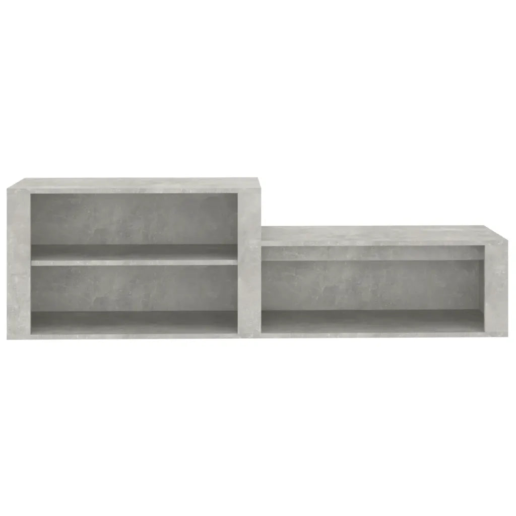 Scarpiera | Mobile per scarpe Grigio Cemento 150x35x45 cm in Legno Multistrato