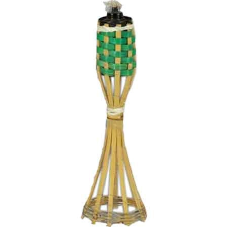 TORCIA IN BAMBOO CON BASE 35 cm