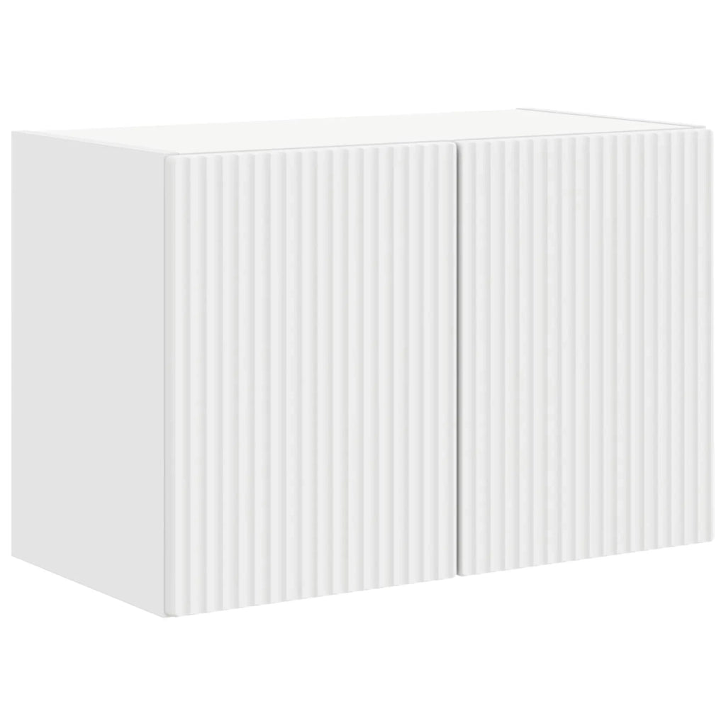 Mobile TV da parete Bianco 59,5 x 31 x 40 cm Legno multistrato 892329