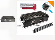 Barbecue Portatile ¨C zephmum ¨C Grigio 50x30x50 cm