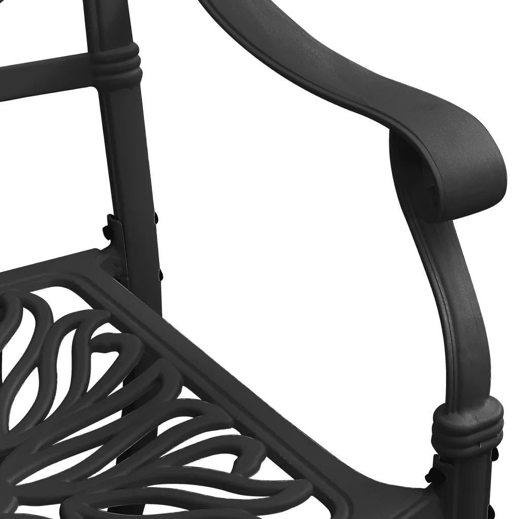 Set da Bistrot 3 pz in Alluminio Pressofuso Nero 3070575
