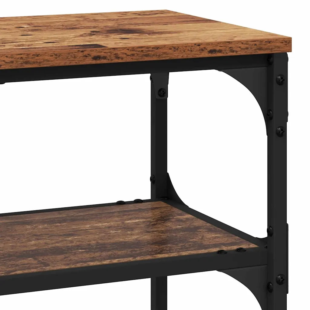 Tavolo consolle con lo scaffale Legno vecchio 100 x 30 x 75 cm 883540