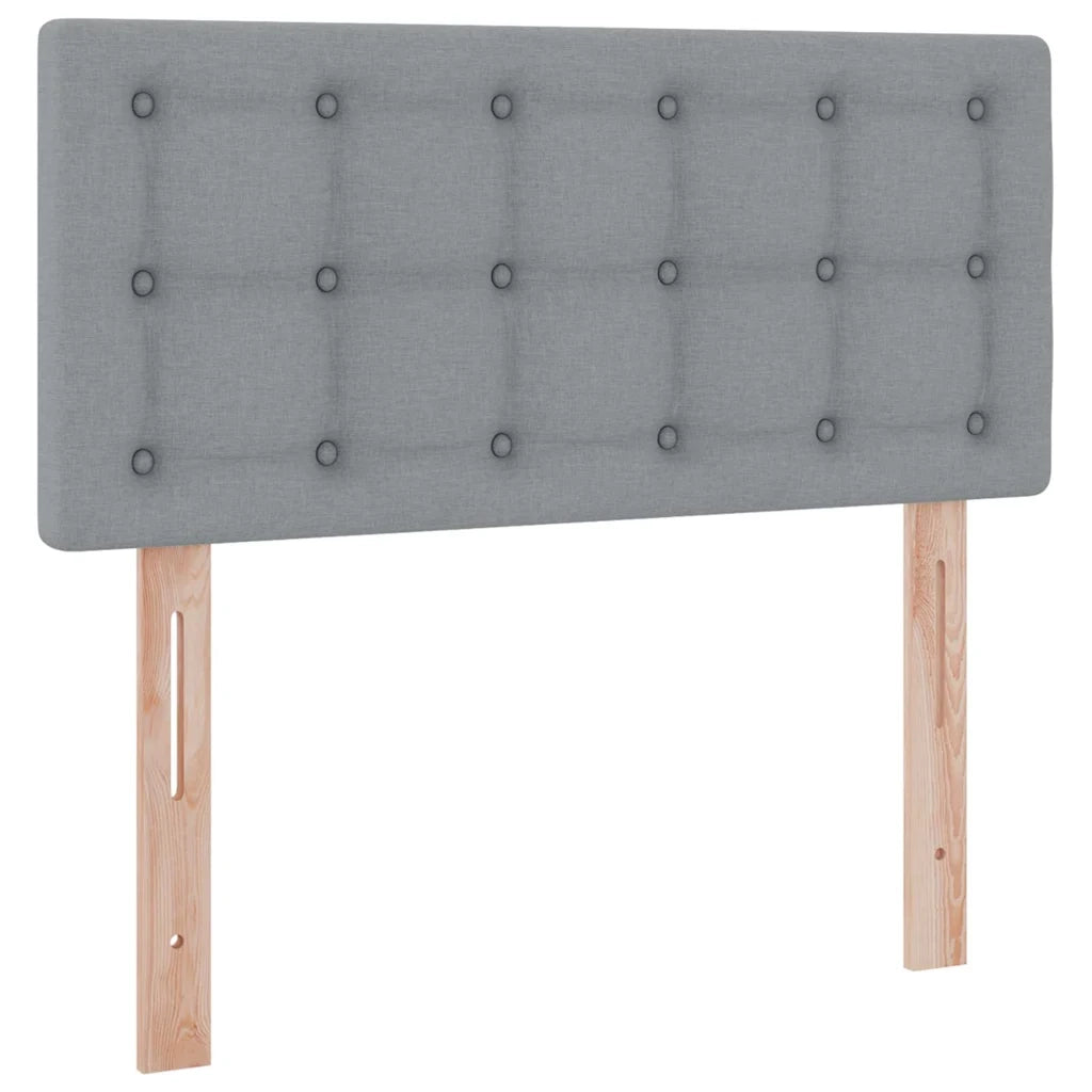 Letto con contenitore e materasso Grigio chiaro 100 x 200 cm 3370614