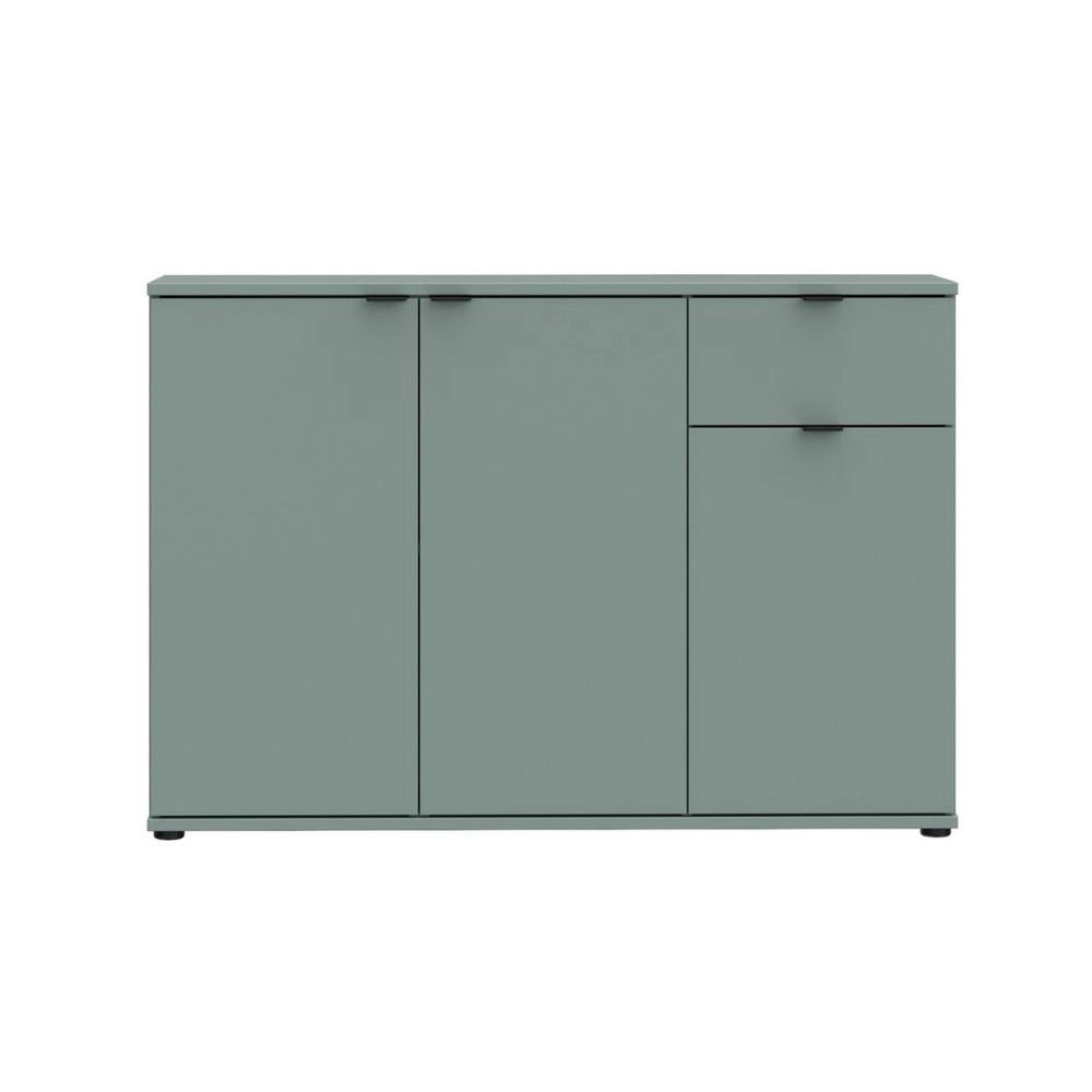 Mobile multiuso Segno 3 ante e 1 cassetto 120 cm verde salvia
