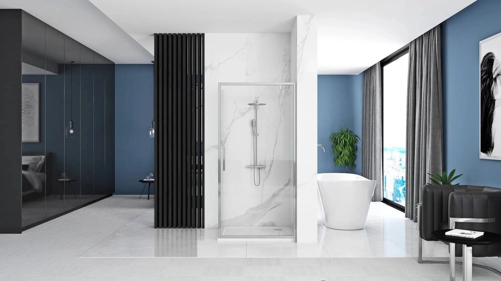 Cabina Doccia Rea Rapid Swing Chrom 120x80