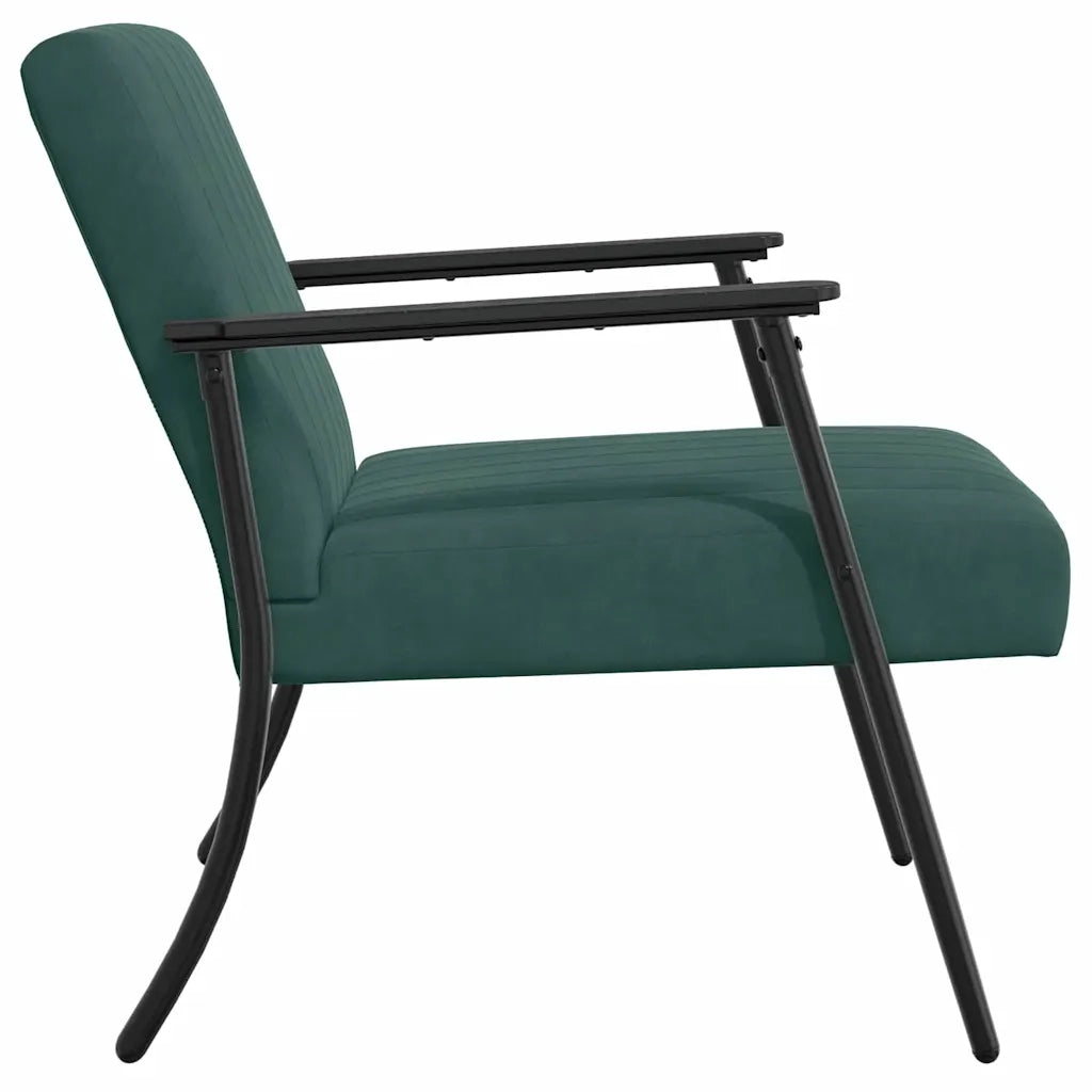 poltrona Verde Scuro 59 x 75 x 78 cm Velluto 42017681