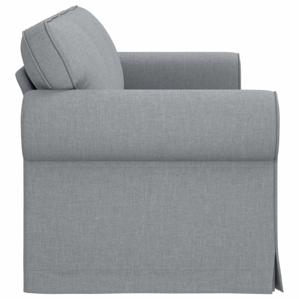 Divano Grigio chiaro 215 x 82 x 80 cm Tessuto 42024313