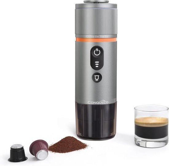 Macchina per Caffè Espresso Portatile per Auto - Caffettiera Rapida con Batteria Ricaricabile