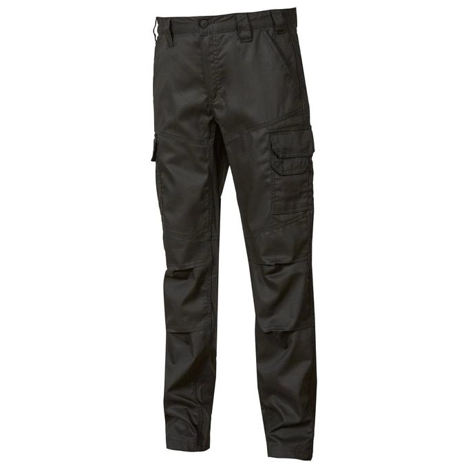 U-Power WIN226BC Belgrado Pantalone da Lavoro Poli-Cotone Mechanical Stretch 245 g-m² Taglia XL colore Nero Carbon