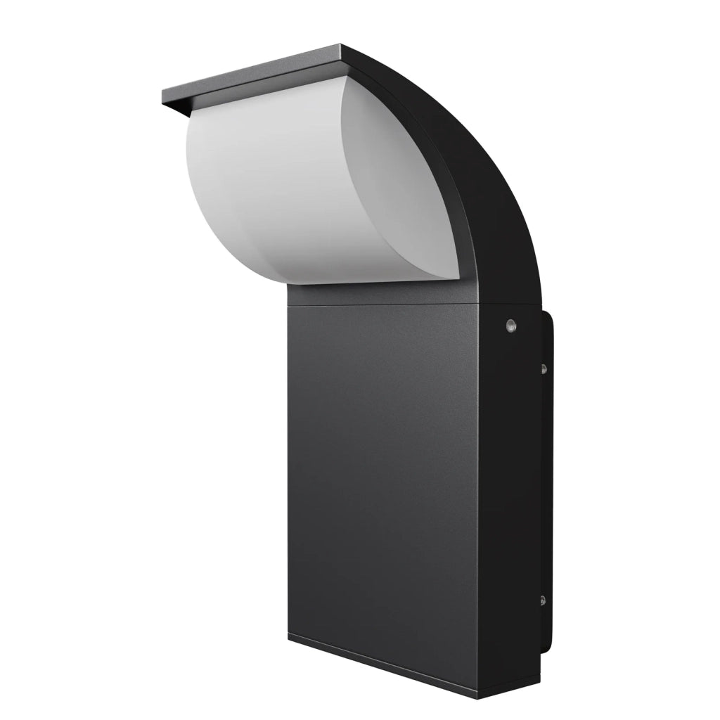 Maytoni applique moderna Stock 1 luce LED integrato IP65 grafite alluminio diffusore bianco opaco