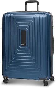 Carrello Trolley in Acciaio con Finestra in Metallo Blu Scuro (77 cm) - Ideale per Viaggi di Famiglia e Vacanze XL