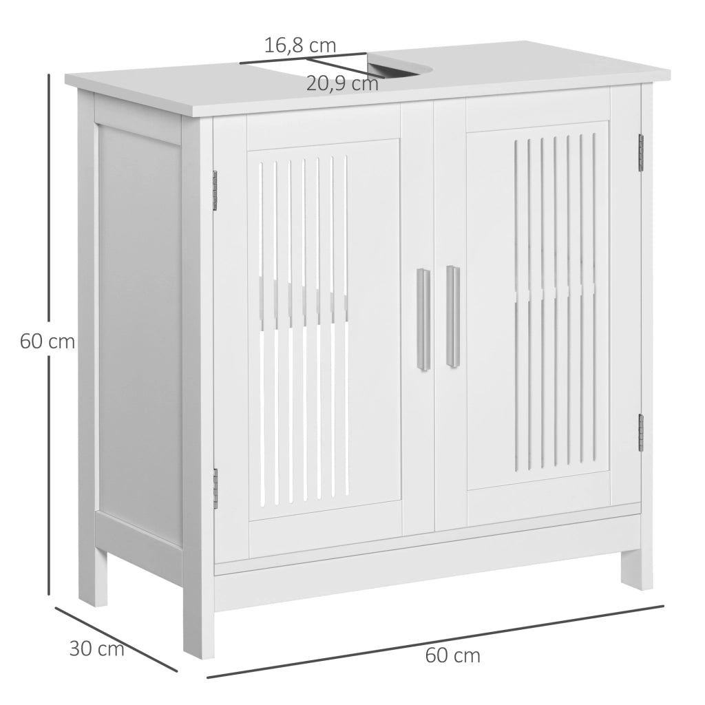 Mobile Sottolavabo Bagno ¨C Minimal ¨C 60x30x60 cm Bianco MDF