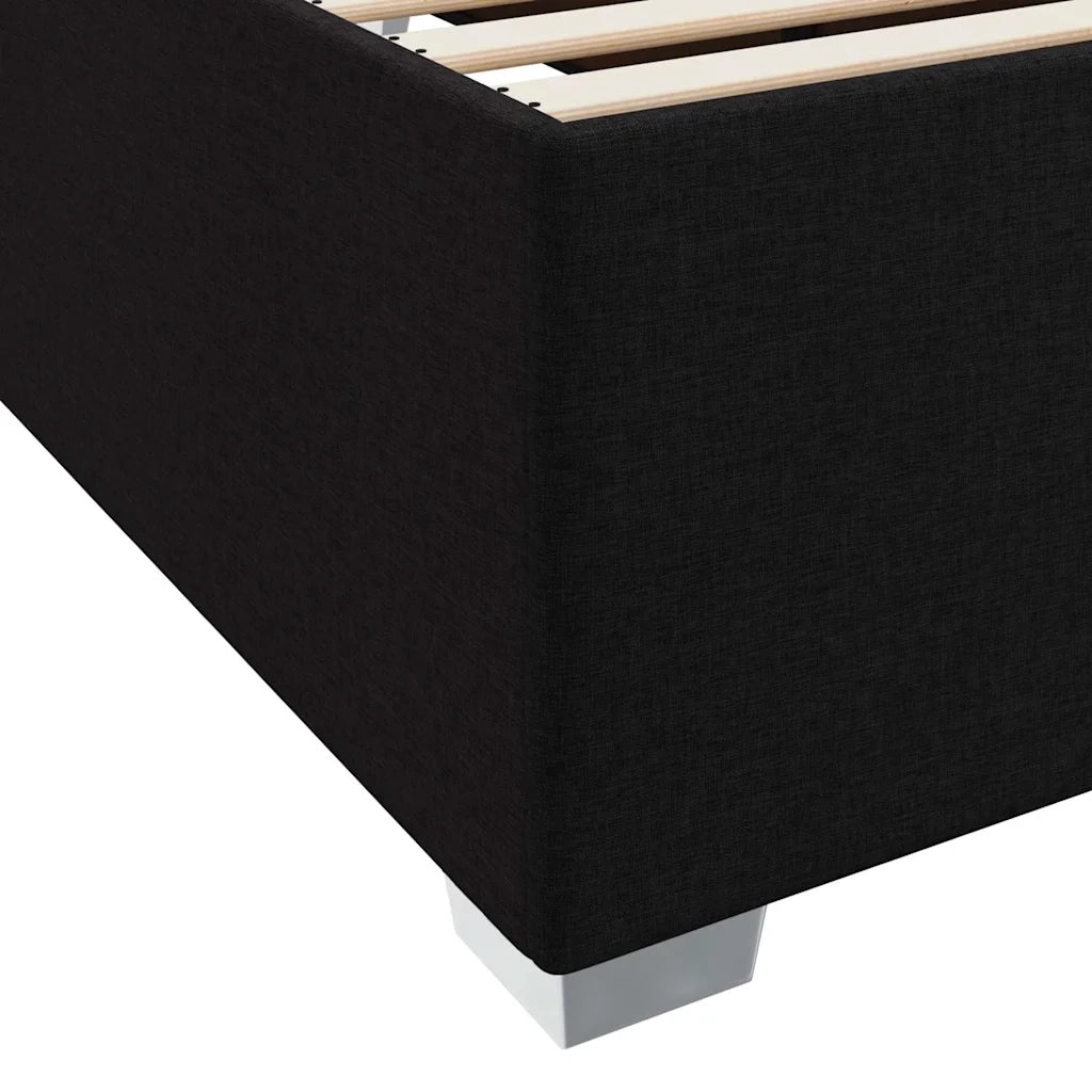 Struttura del letto con materasso Nero 90 x 190 cm Tessuto 3399154