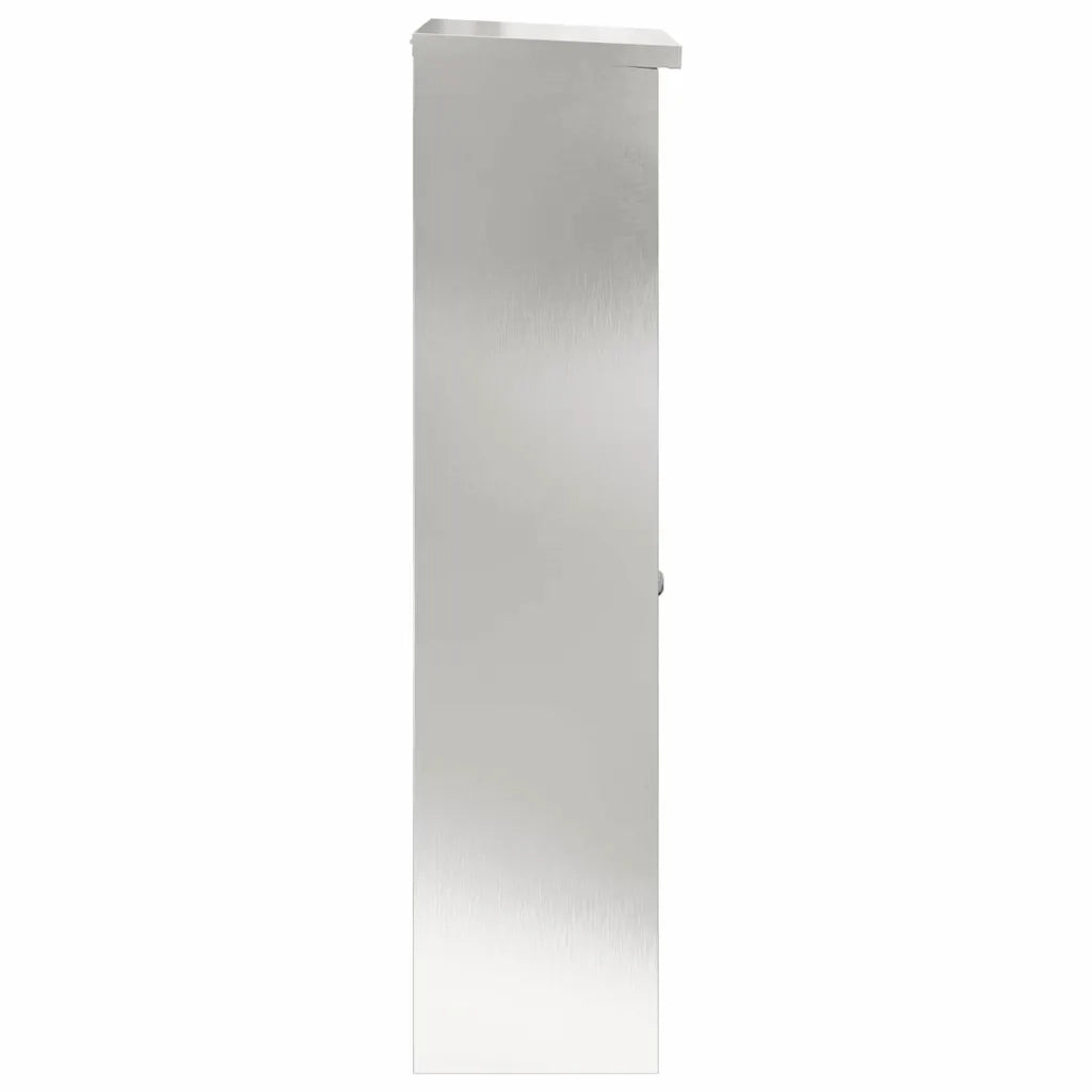 Cassetta per pacchi con porta Argento 44,5 x 29 x 110,5 cm 874930