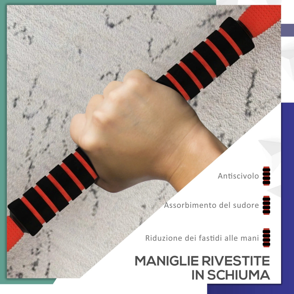 Set Pesi da Palestra 4 in 1 ¨C Minimal ¨C 20 kg, Rosso
