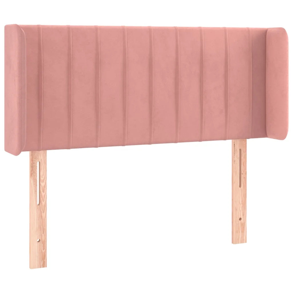 Testiera | Testata a LED Rosa 83x16x78/88 cm in Velluto